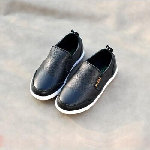 Dolakids Childrens Shoes Leather Bboys Casual Shoes British Bean Shoes Spring and Autumn Comfortable Soft Soles Shoes