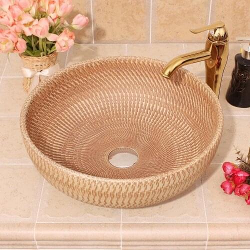 Jingdezhen factory directly art hand painted ceramic washbasin