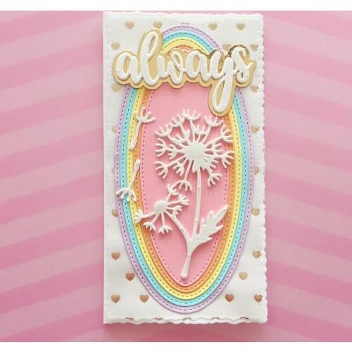 KSCRAFT Oval Mini Slimline Frames Metal Cutting Dies Stencils for DIY Scrapbooking Decorative Embossing DIY Paper Cards