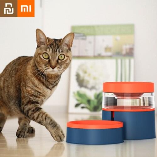 Xiaomi Pets Bowl Combination Dog One Automatic Water Dispenser Feeder Neck Protector Cat Bowl Grain Storage Bucket Pet Supplies