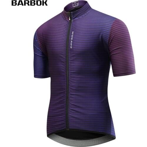 WOSAWE Mens Cycling Jersey Pro Team Breathable Short Sleeve MTB Bicycle Road Bike Jersey Full Zip Summer Cycling Clothing
