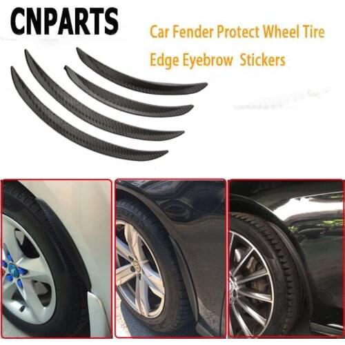 CNPARTS 25cm Car Fender Wheel Eyebrow Lip Arch Strip Stickers For Ford Focus 2 3 Fiesta Mondeo Ranger Kuga Seat Leon Ibiza Lexus