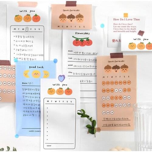 MINKYS New Arrival 100 Sheets Facial Refueling To Do List Memo Sheet Note Paper Check List Paperlaria School Stationery Supplies