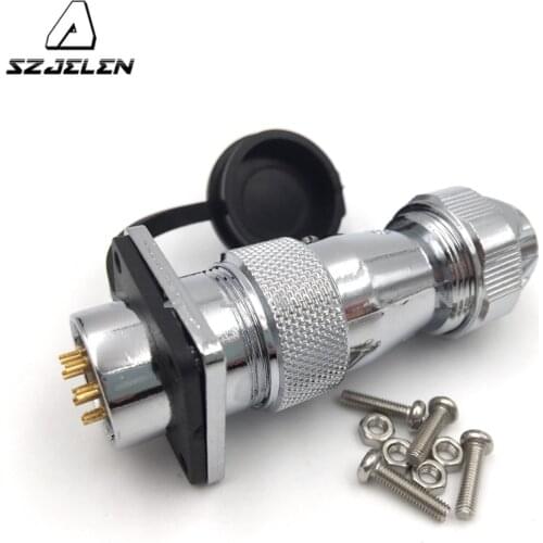 SZJELEN WS20 series waterproof connectors 8 pin Plugs and sockets,Panel Mount Connectors IP67