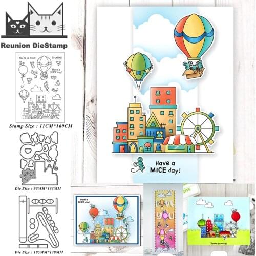 Reunion New Design Craft Metal Die Cuts Hot air balloon Cutting Die Scrapbooking Album DIY Paper Card Embossing Stencils