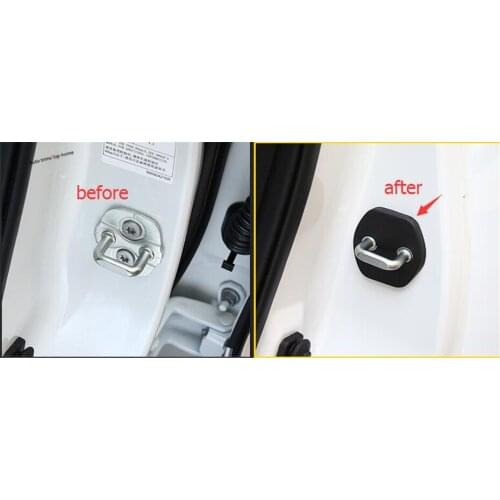 Yimaautotrims Inner Door Lock Protector + Stop Rust Waterproof Cover Buckle Kit For Nissan Qashqai J11 Rogue X-trail 2014 - 2020