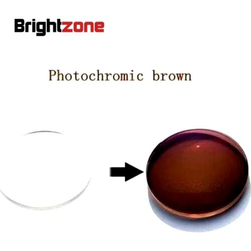 Fill a prescription 1.56 Photochromic to Brown HMC UV AR CR-39 Resin Aspheric Myopia Presbyopia Astigmatism Rx lens FreeShipping