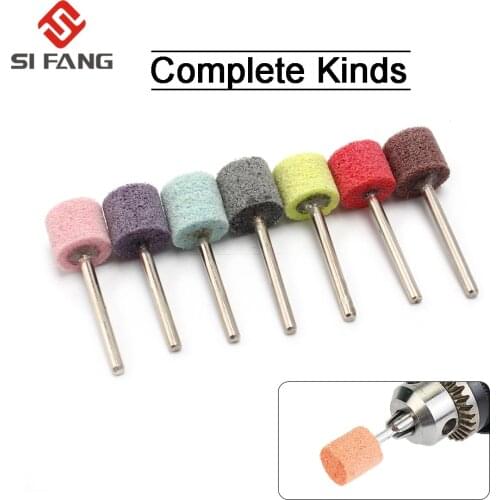 10Pcs Nylon Fiber Mini Grinding Head Mounted Point Polishing Wheel 3mm Shank For Dremel Rotary Tool 180-1500 Grit