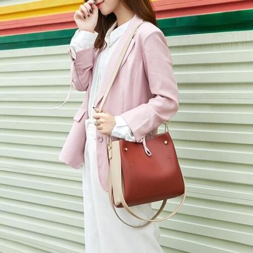 2020 Womens Bag Fashion Composite Bag PU Leather Handbags High Quality Crossbody Bag Large Tote Casual Messenger Shoulder Bag