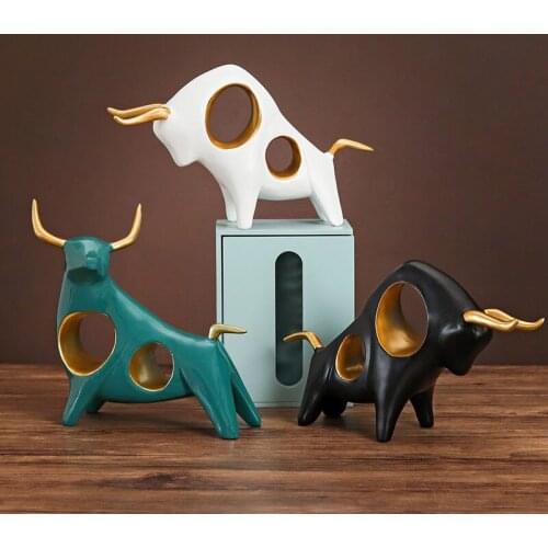 2021 Chinese Zodiac Year of the Ox Resin Craft Home Decorations Happy New Year Good Wishes for Friend Family SDF-SHIP