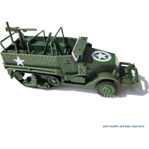 67JC 1/72 M3 Half Track Armored Vehicle 4D Assembly Military Model Children Toy Kids Christmas Birthday Gift