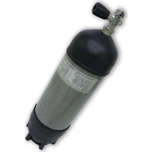 AC109591 9L CE 300BAR 4500Psi Tank High Pressure Cylinder Compressor Diving Scuba Pcp Rifle Paintball Tank Carbon With Valve
