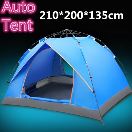 210*200*135cm Camping Automatic throw beach Tent Waterproof UV-Proof Climbing Travel Hiking Family Baby outdoor Large Auto Tents