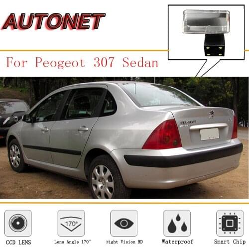 AUTONET Rear View Camera For Peugeot 307 SW Sedan Peugeot 407 CCD/ Backup Parking Camera/ Night Vision/ License Plate camera