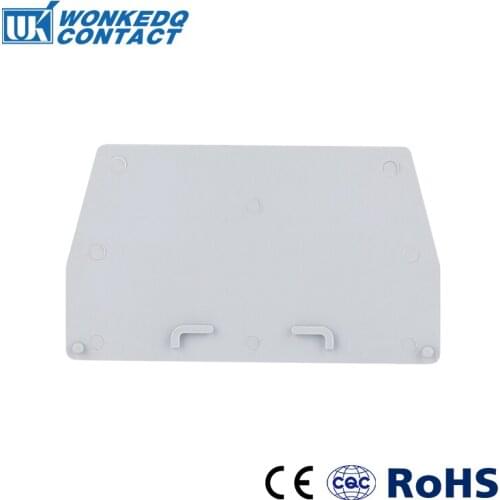 D-URTK/S 1Pc End Cover For ERTK URTK/S Wire Connector Din Rail Terminal Block Accessories D-URTK End Barrier Plate Separation