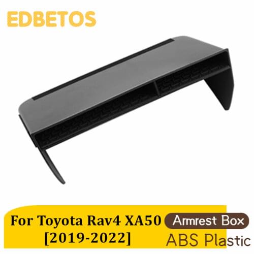For Toyota RAV4 Accessories 2019, 2020, 2021, Center Console Organizer Tray, Double Layers Storage Shelf Non-Slip Insert Divider