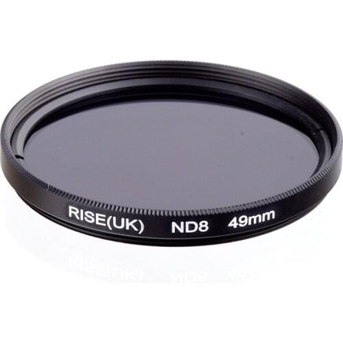 RISE(UK) 49 mm Neutral Density ND8 Filter FOR ALL Camera lens