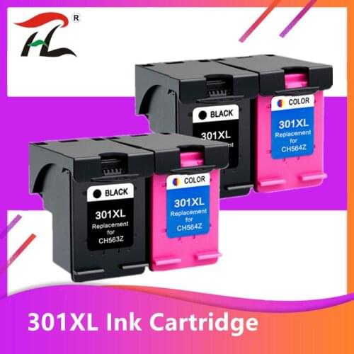 4Pack 301XL Cartridge Compatible for hp 301 xl for hp301 Ink Cartridge for hp Envy 5530 Deskjet 2050 2540 2510 1000 1050 printer