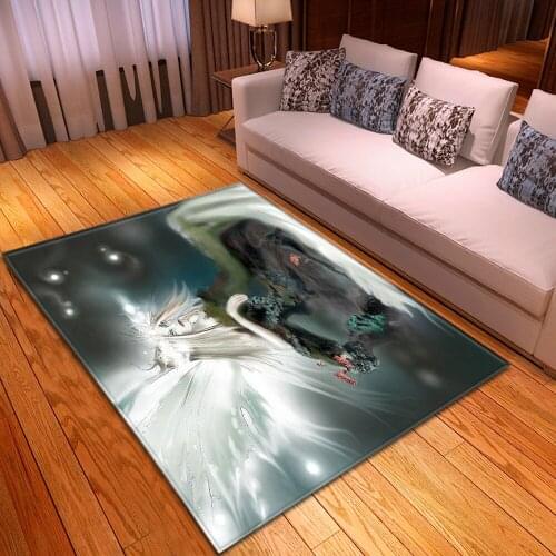 Nordic Butterfly Pattern Carpet Soft Flannel 3D Printing Kids Room Area Rugs Cartoon Child Bedroom Large Carpets for Living Room
