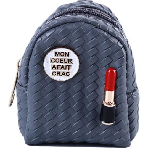 Fashion Mini Coin Purses Lipstick Coin Bag Multifunction Portable Zipper Small Bags Chain Keychain Women Bags Purse For Coins