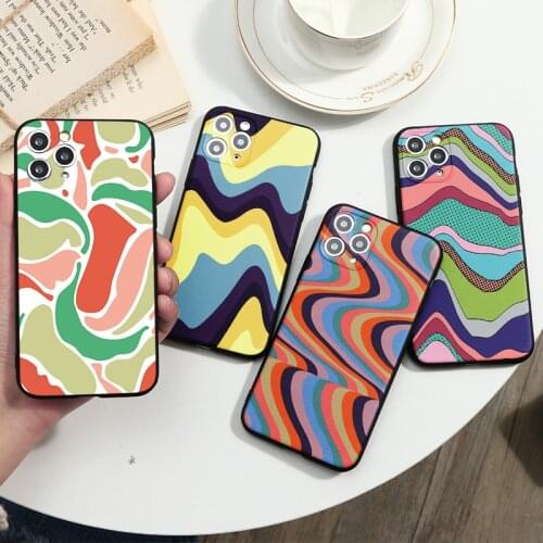 Fashion Ins Wind Ribbon Phone Cases For iPhone 11 12 Mini Pro XS MAX 7 8 6 6S Plus 5 5S SE 2020 X XR Soft Fundas Coque Cover TPU