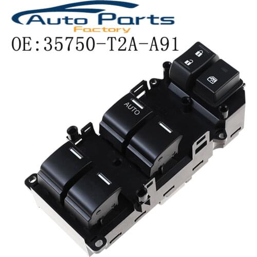New Driver Window Master Switch For 2013-2017 Honda Accord Sedan 35750-T2A-A91 35750T2AA91