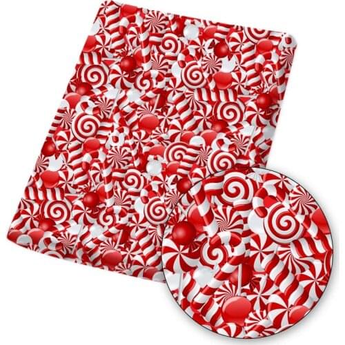 Polyester Cotton Fabric for Sewing Lollipop Printed Cloth Sheets Designer Fabric for Dress Handmade Mask Make Dress 45*145cm 1pc