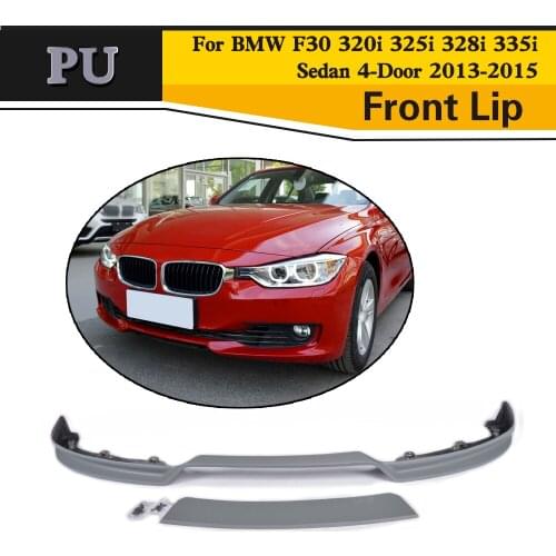 PU Auto Car Racing Front Lip Splitters For BMW F30 320i 325i 328i 335i Sedan 4-Door 2013-2015