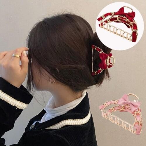 Simple Bow Hair Claw Clips for Women girls Hair Styling Barrette Bow Duckbill Hairpins Headwear Hairgrips Women Hair Accessories