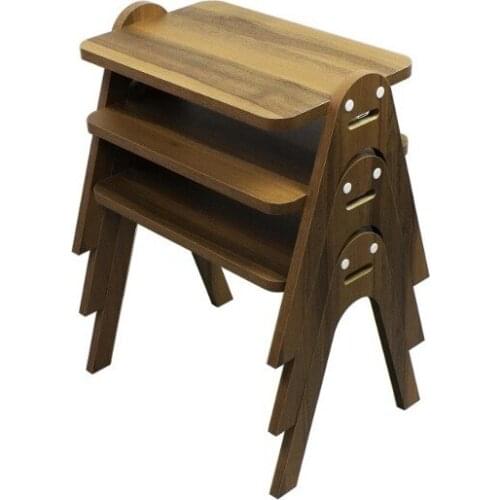 Modern Square Walnut Zigon coffee table-Passion Model coffee table table basse