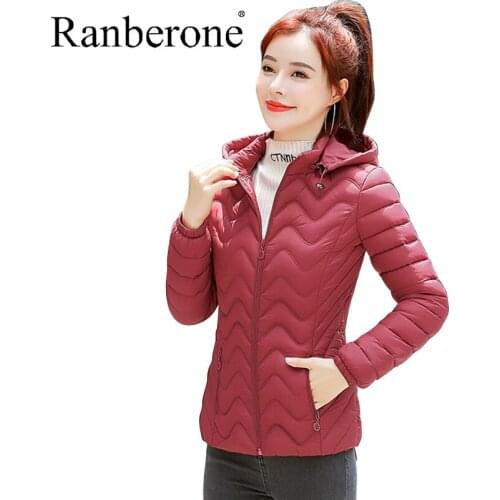 Sports Winter Jacket Thicken Outerwear Solid Hooded Coats Short Female Slim Cotton Padded Basic Tops Plus Size Coat Female