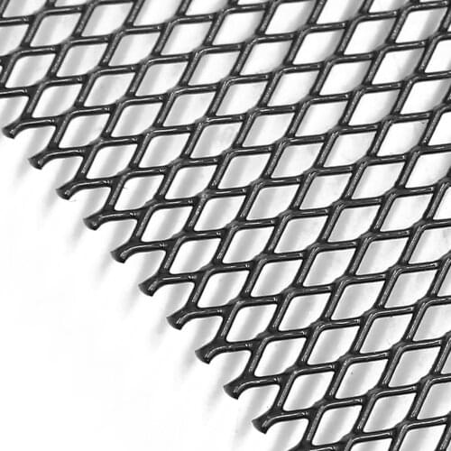 Universal Car Vehicle Tone Aluminum Alloy Rhombic Grille Mesh Sheet For Body Kit Bumper Hood Vent 100x33cm Car Accessories