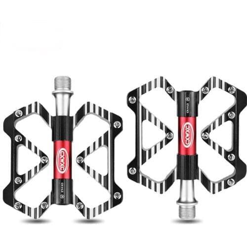 Aluminum Alloy Cr-Mo Axis Bike Pedals MTB Mountain Bicycle Cycling 3 Bearings Platform Anti-skid Flat Pedal Bicycle Accessories