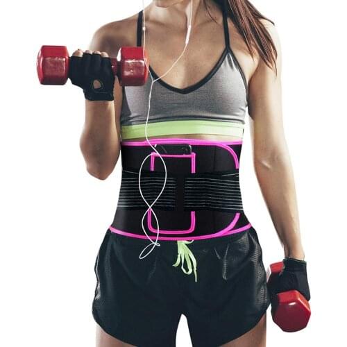 1PC Hot Waist Band Fitness Sports Exercise Waist Support Pressure Protector Body Shapewear Belt Body Building Belt Slim