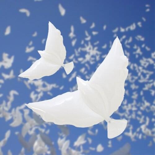 16pcs/set Memorial Balloons Ceremonies For Wedding Pigeon Funeral Birthday Festival Peace Shaped Reusable Party Decorations
