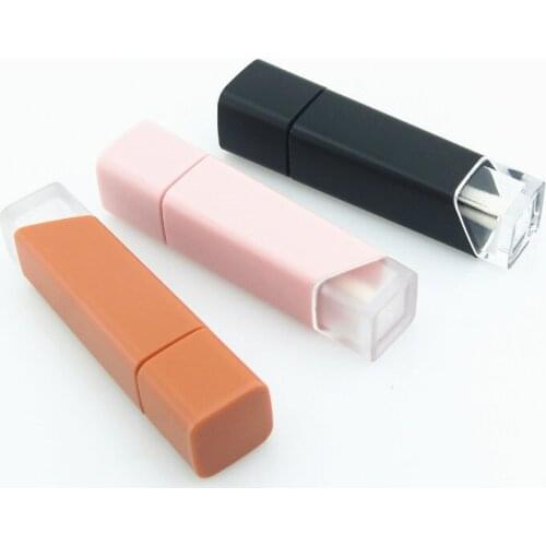 5ml 10/30/50pcs Square AS Plastic Lip Gloss Empty Tube Cosmetic Matte Lipgloss Packaging Container