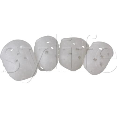 Anti-pain Finger Ring Protectors for Ukulele Guitar White Set of 4