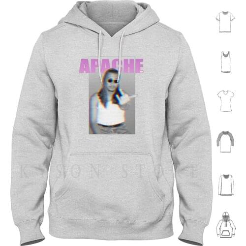 Apache 207 Glitch Hoodie Long Sleeve Apache 207 Ntm Lomepal Glitch Hip Hop