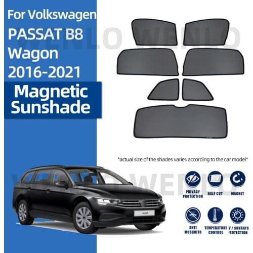 For Volkswagen PASSAT B8 Wagon 2016-2021 Car Curtain Easy Installment Block UV Sun Shading Mesh Heat Isolation Net