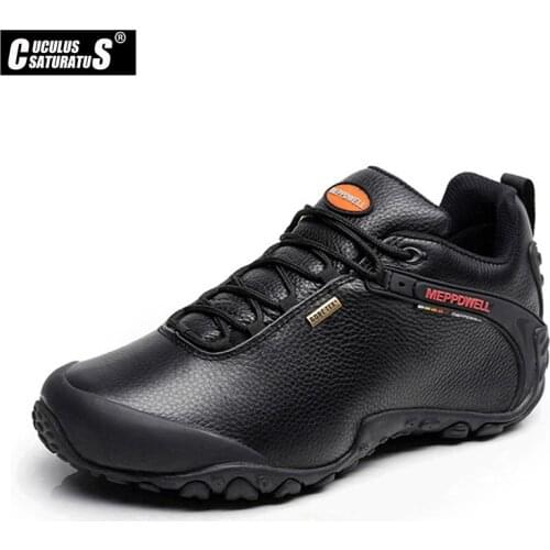 Men Autumn Winter Boots Man Genuine Leather Ankle Boots Snow Boots Keep Warm Footwear Trendy Waterproof Casual Men work Boots