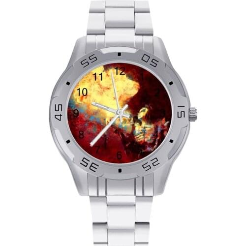 Kiss Band Quartz Watch Stainless Photo Wrist Watch Boy Outdoor Elastic Promotion Wristwatch