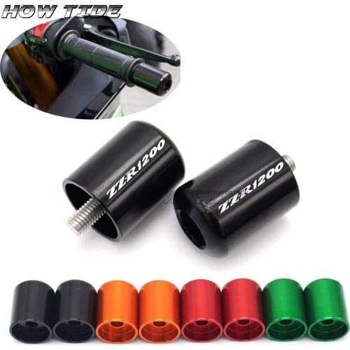 CNC Aluminum Motorcycle Bar Ends Handle Grip Handbar For KAWASAKI EX250R NINJA 300 600R ZX-11 GPZ1100 ZZR1200 ZRX 1100/1200R