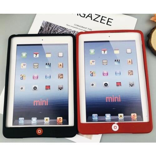 Colorful Soft Jelly Silicone Rubber TPU Case For iPad Mini Gel Case Skin Shell For iPad Mini 2 3 Back Cover For iPad Mini 1 2 3