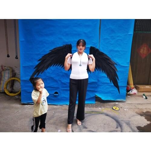 Customized Black white Cartoon Angel wings bend the shape you want Amazing Cosplay accessoires