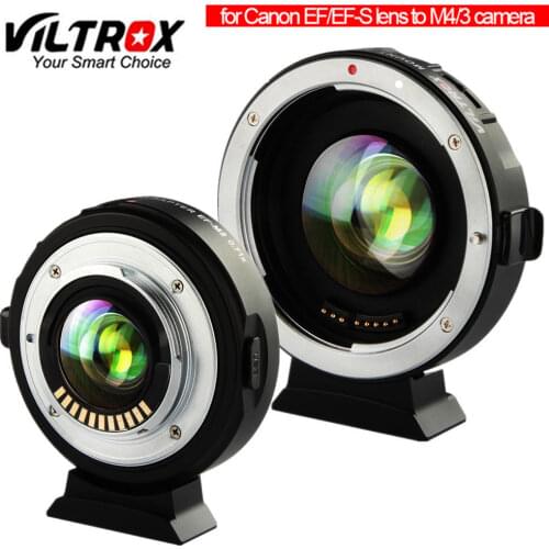 Viltrox EF-M2 II Auto Focus Glass Lens Mount Adapter Ring 0.71x for Canon EF lens to MTF M4/3 camera For GH5/4/3 GF8 omypus EM10