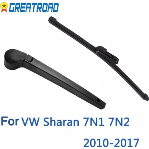 Wiper 14" Rear Wiper Blade & Arm Set Kit For VW Sharan 7N1 7N2 2010-2017 Windshield Windscreen Rear Window 1 order