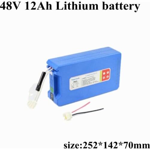 48V 12AH Rechargeable electric bike Li-ion battery electric scooter battery with BMS and charger 600w instead Lead-acid battery