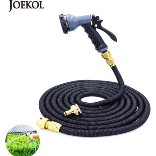25FT-125FT Multi-functional Garden Hose Expandable Flexible Water Hose Pipe Watering Kits with Spray Gun Irrigation System