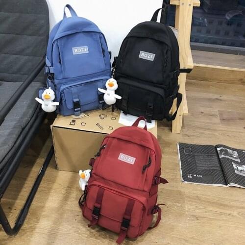 Fashion Women Travel Backpack School Bags For Teenager Girls Korean Style Large-capacity Schoolbag For High School Students