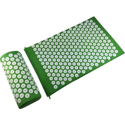 Lotus Acupuncture Mat Massage Yoga Mats Fitness Massage Cushion Acupuncture Massage Mat Acupressure Mat and Pillow Set